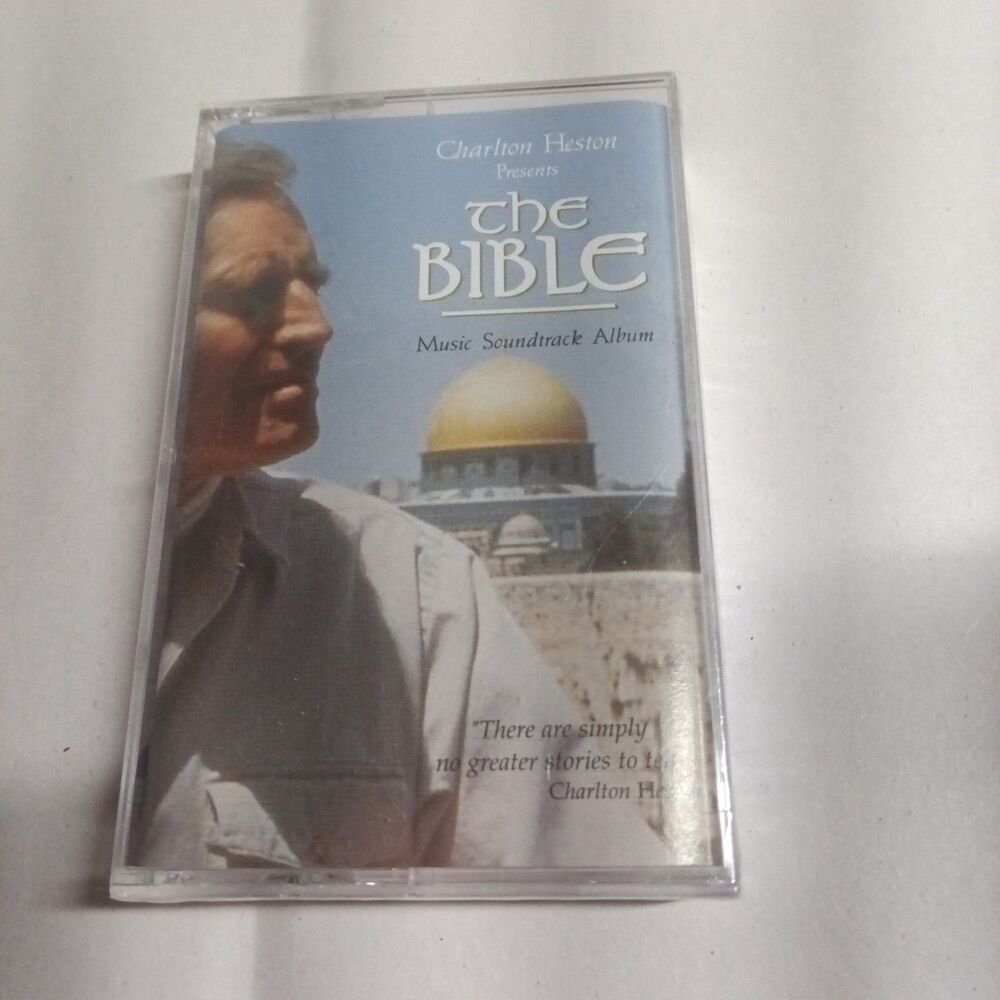 Charlton Heston: The Bible, Music Soundtrack (Cassette 1993) Brand New / Sealed